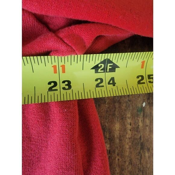 Guess By Georges Marciano Women's Red Vintage Crop Sweatshirt Size Medium - Picture 5 of 6